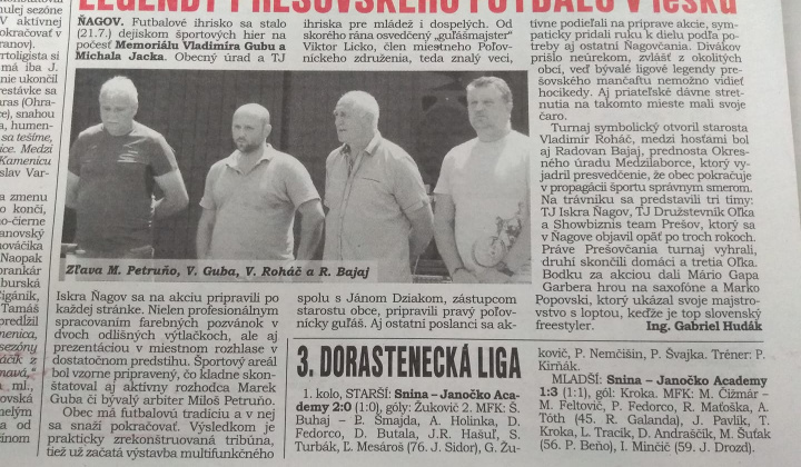 FUTBALOVÝ TURNAJ
